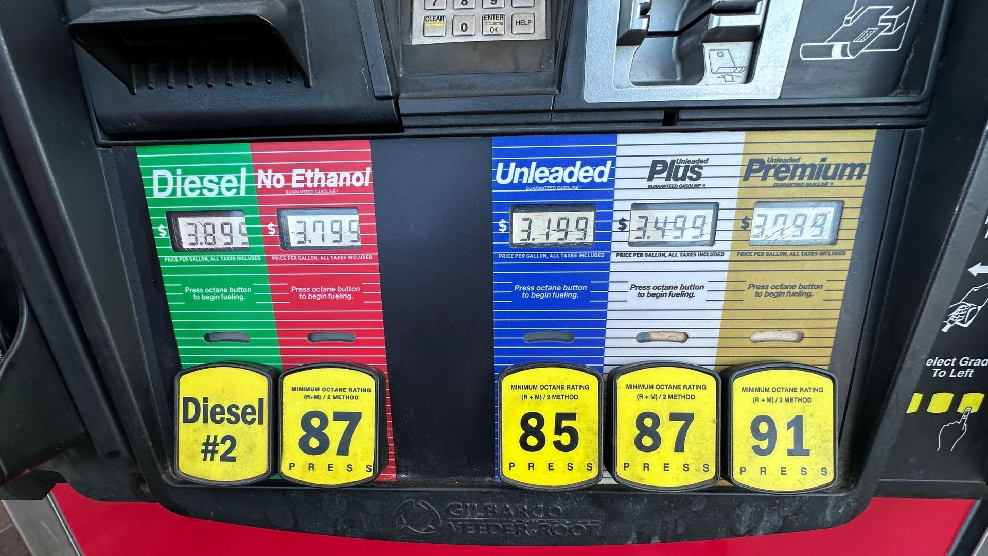 Prices are displayed electronically at a QuikTrip convenience store, Wednesday, March 4, 2026, in Greenwood Village, Colo.