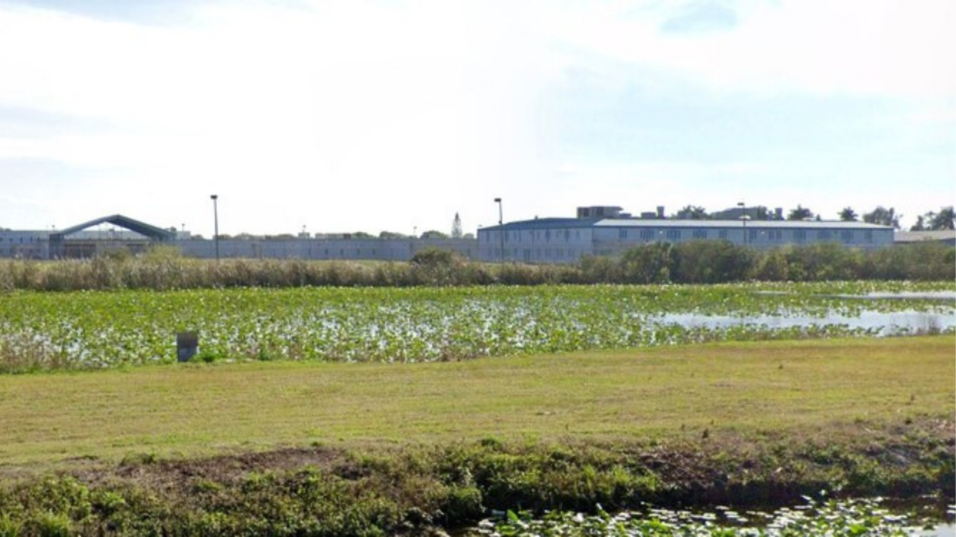 In this screen grab from Google Maps Street View, the Glades County Detention Center is shown in Moore Haven, Fla.