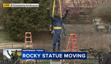 Iconic Rocky statue moves inside Philadelphia Museum of Art ahead of new exhibit opening in April
