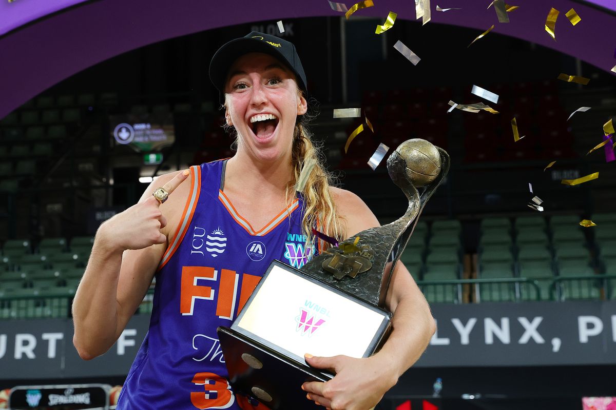 Lucy Olsen won the WNBL Championship with Townsville Fire
