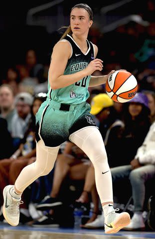 Sabrina Ionescu during the New York Liberty game against the Chicago Sky in Chicago on September 11, 2025Credit: Michael Hirschuber/Getty