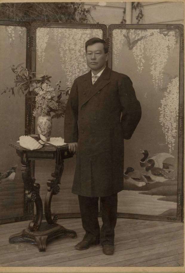 Japanese winemaker Kanaye Nagasawa moved to Santa Rosa in 1875, and lived in Sonoma County until his death in 1934. In 1899, he commissioned the building of the historic Fountaingrove Round Barn. (Museum of Sonoma County)