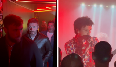 David Beckham Supports Son Cruz at His Rock Concert in Paris