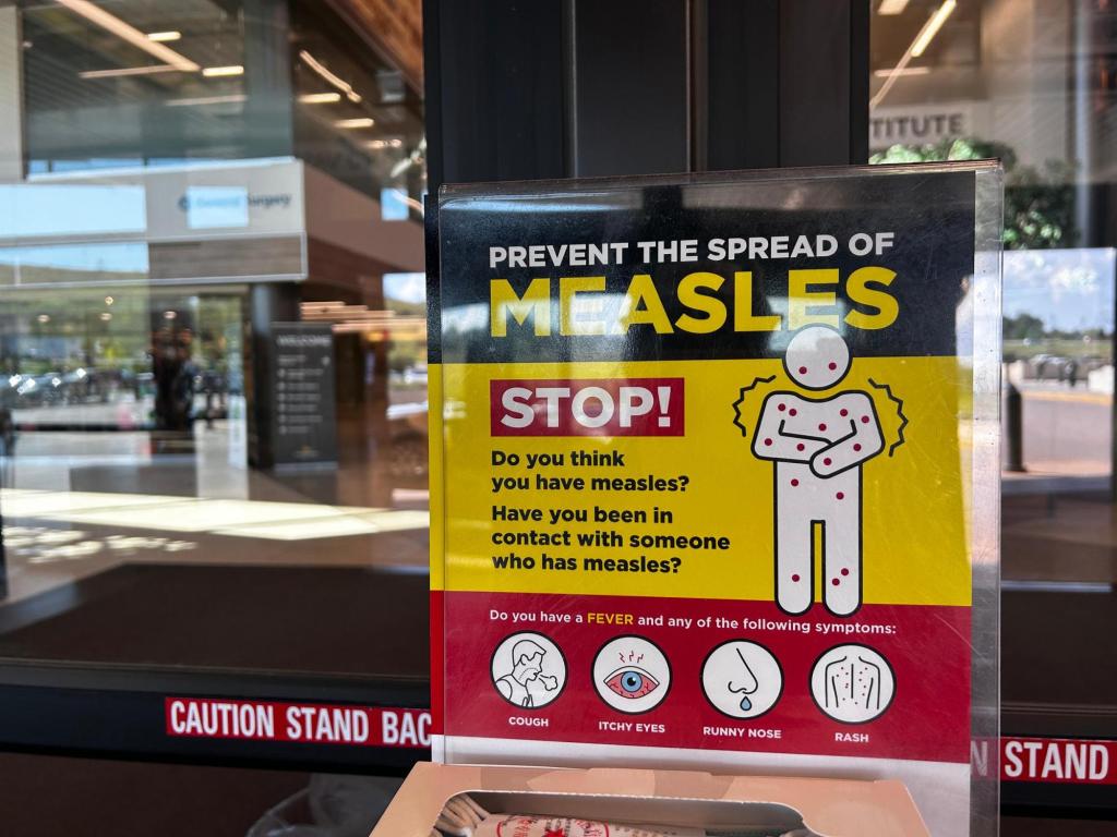 Current measles exposure locations in Colorado