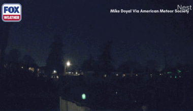 Video: Fourth meteor in one week streaks across the sky in US