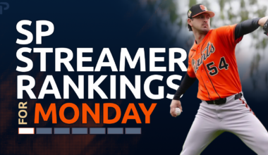 Starting Pitcher Streamer Ranks Fantasy Baseball: 3/30 & 3/31 & 4/1