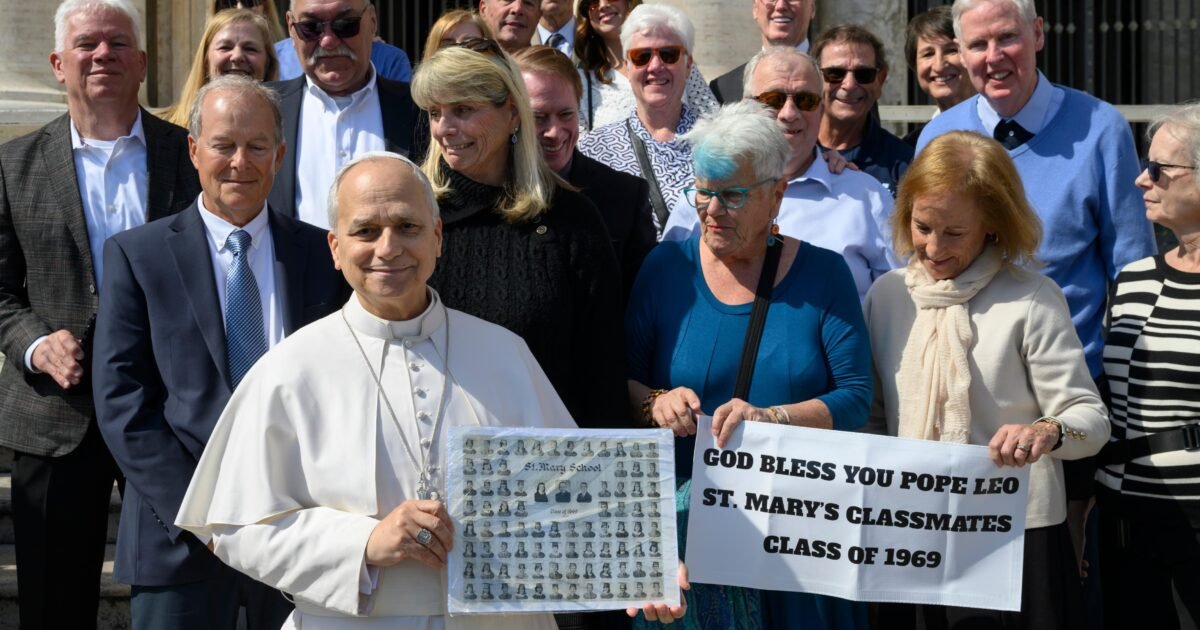 Childhood classmates from the United States reunite with Pope Leo