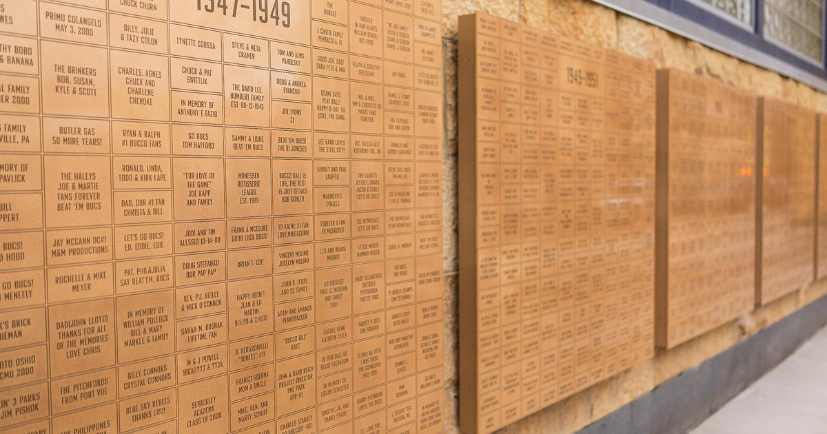 Pittsburgh Pirates install bronze displays to honor Bucco Brick fan messages