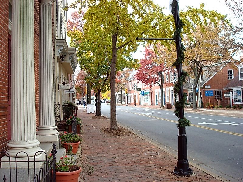 Easton, Maryland, in fall