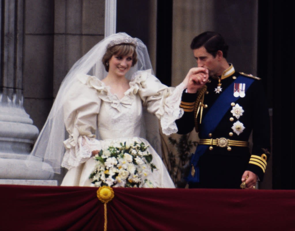 Her royal style was reflective of the era’s bridal trends. Getty Images