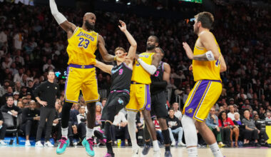 LeBron James ties Robert Parish by appearing in his 1,611th NBA regular-season game