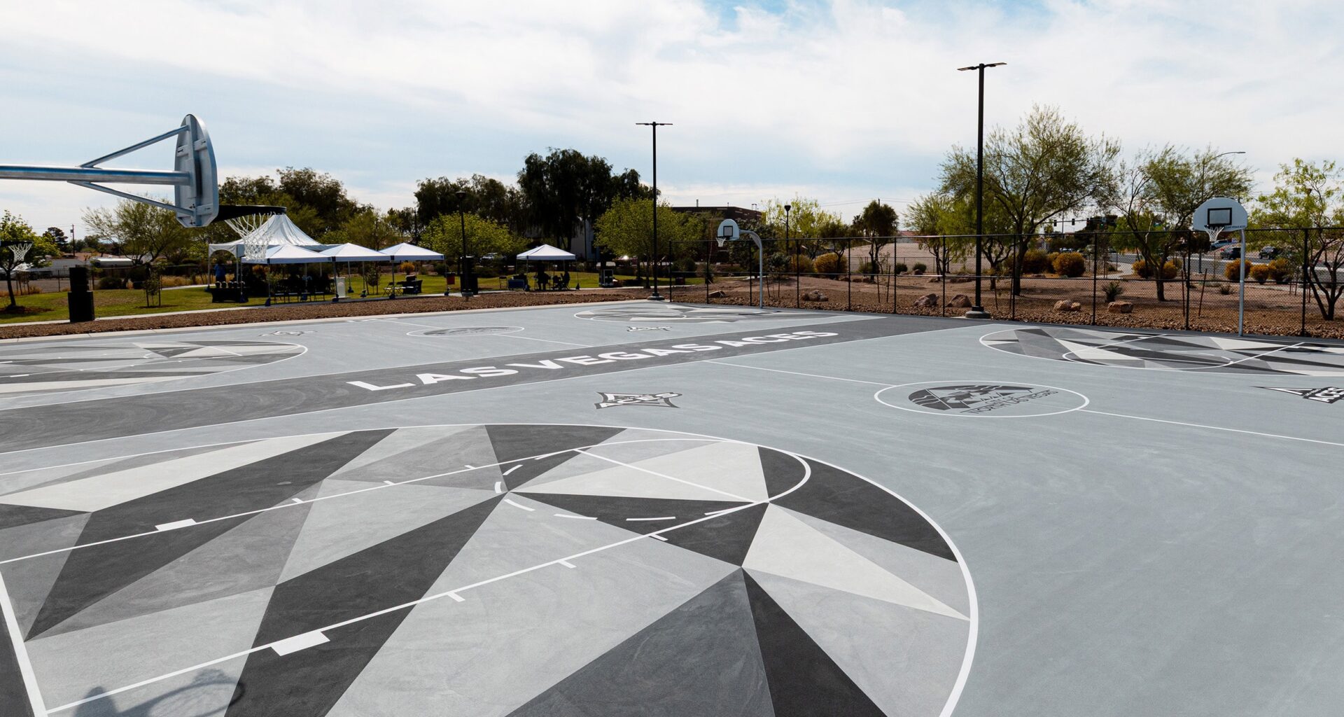 Aces Unveil Two Refurbished Basketball Courts in North Las Vegas (3/22/2026)