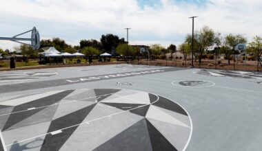 Aces Unveil Two Refurbished Basketball Courts in North Las Vegas (3/22/2026)