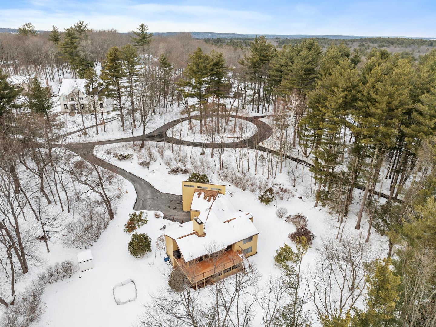 The home's lot is over an acre off a quiet cul-de-sac.