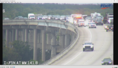 Authorities on scene at Caloosahatchee Bridge on I-75 in Fort Myers