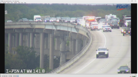 Authorities on scene at Caloosahatchee Bridge on I-75 in Fort Myers