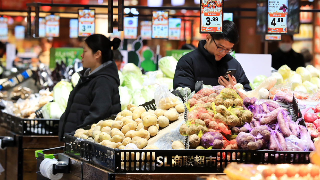 China's CPI jumps 1.3% in February, PPI decline narrows - news.cgtn.com