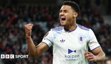 Lille 0-1 Aston Villa: Ollie Watkins header seals first-leg victory in Europa League
