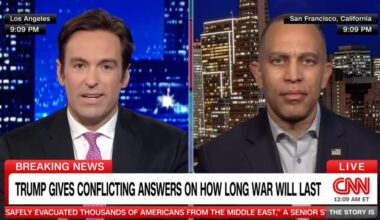 Elex Michaelson (left) and Leader Jeffries (right) appearing on CNN's The Story Is