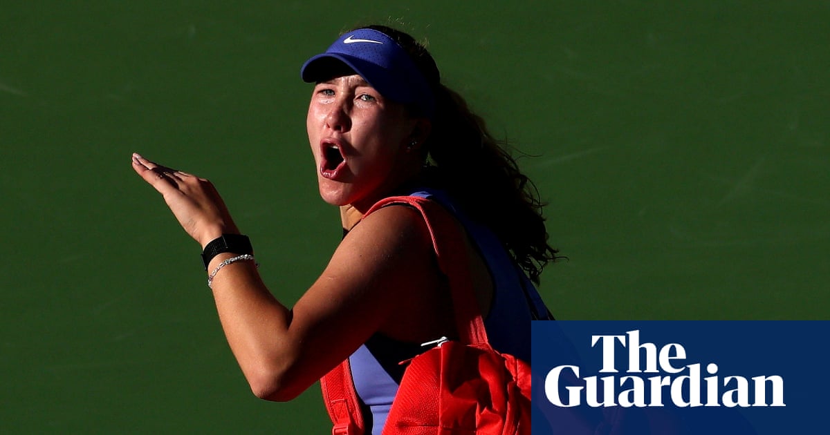 Andreeva ‘not proud’ after Indian Wells title defence ends in smashed racket and gestures at crowd | Tennis