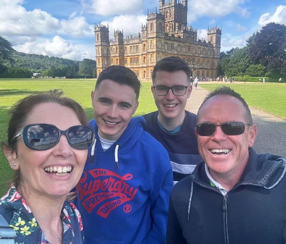 The Simpson family (from left: Gaynor, Stuart, Ross, and Scott)Credit: KennedyNews/GaynorSimpson