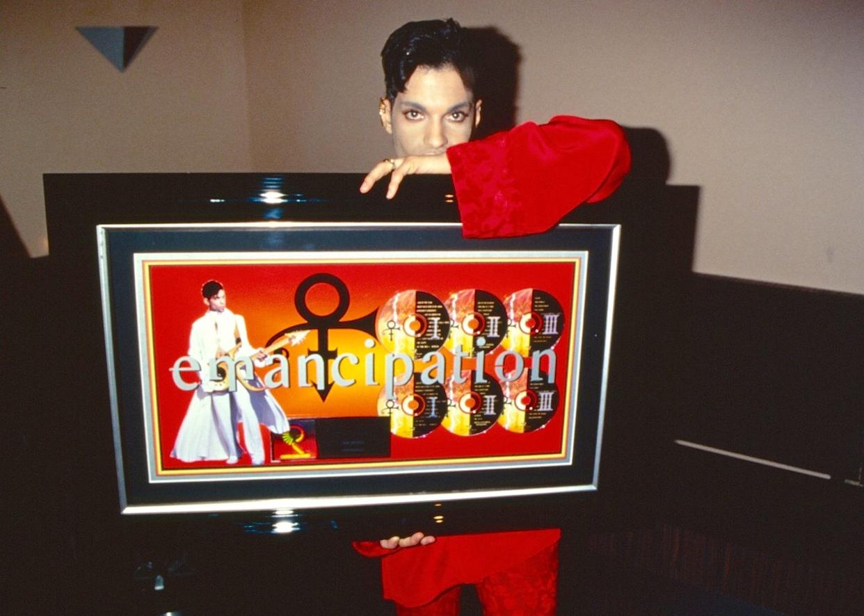 Prince poses during his  - 