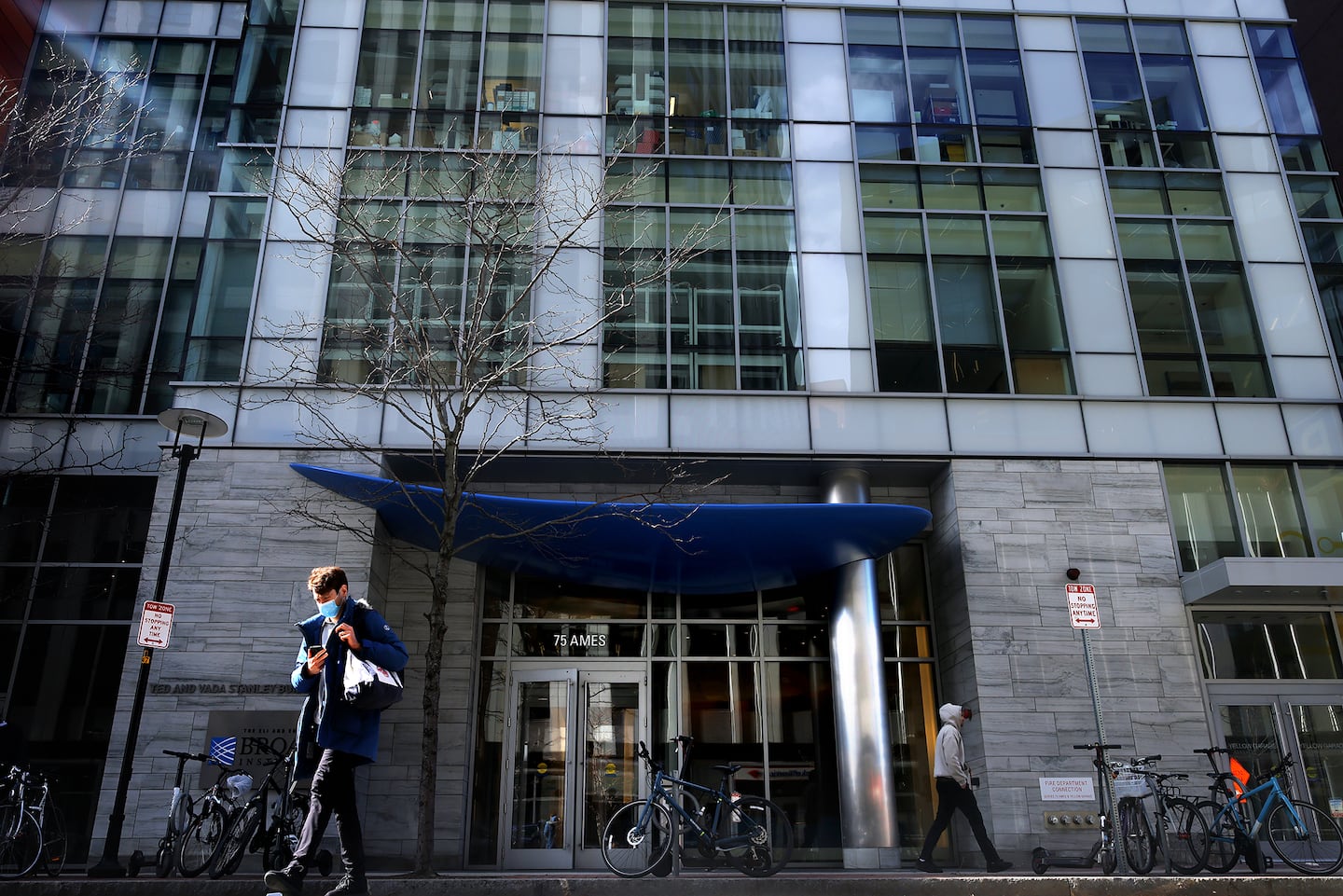 The Ted and Vada Stanley Building at the Broad Institute in Cambridge.