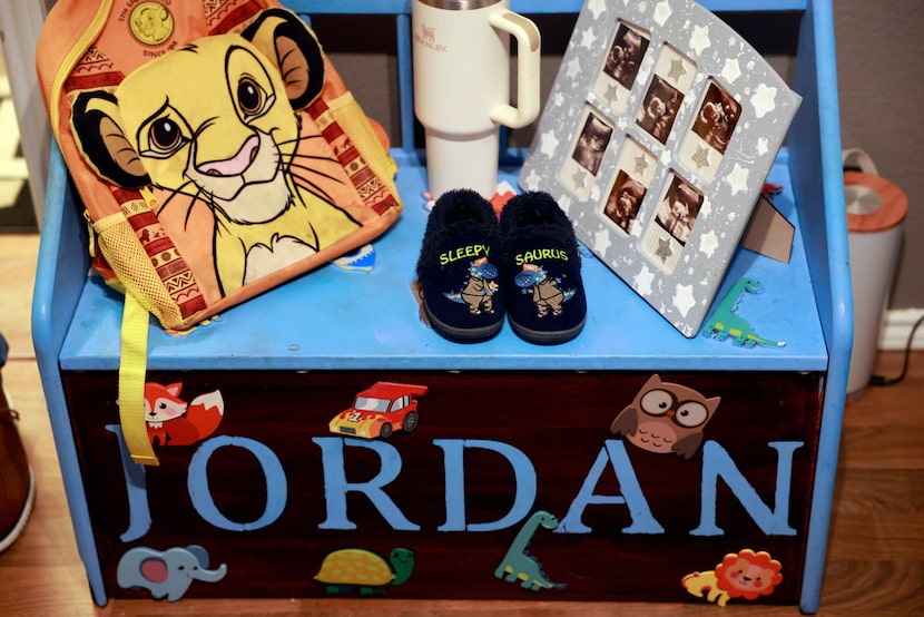 Lion King-themed items still adorn Jordan Autry’s bedroom as his mother Lindsay Wessinger...