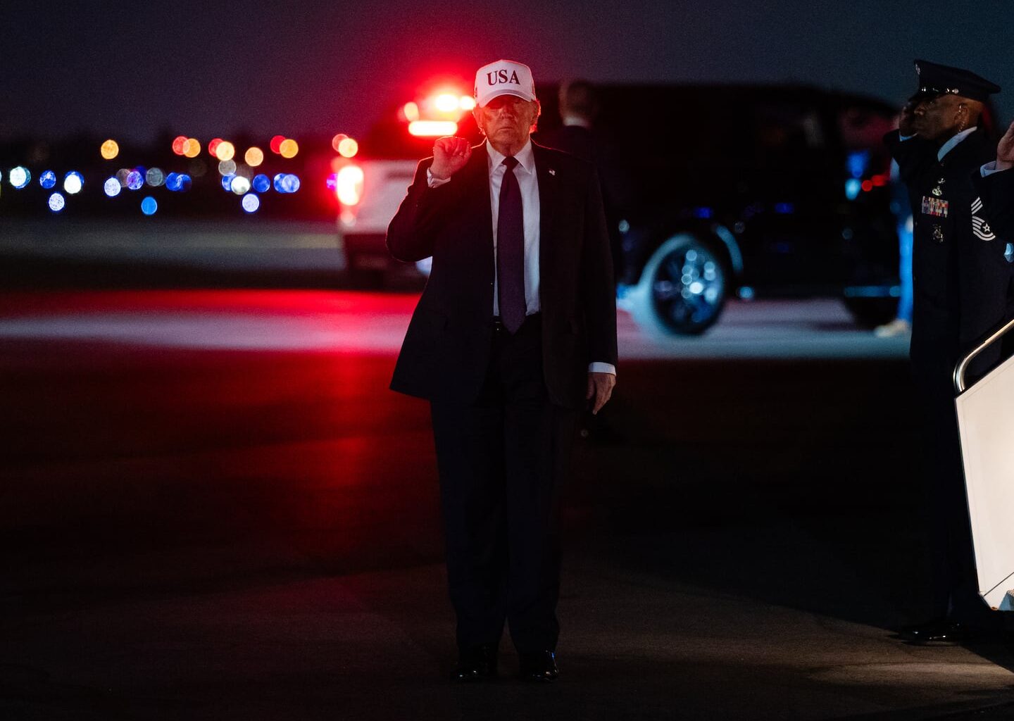 President Donald Trump exits Air Force One upon arrival at Palm Beach International Airport in Palm Beach, Fla. on Feb. 27, 2026. President Trump’s unilateral decision to launch a major attack on Iran has opened a new chapter in a recurring debate over who rightfully wields war powers in American democracy.