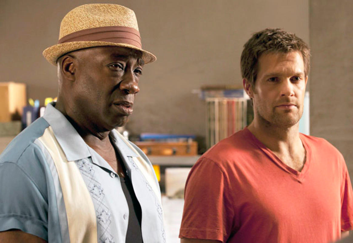 Michael Clarke Duncan and Geoff Stults buddied up for the FOX procedural <em>The Finder</em>.FOX