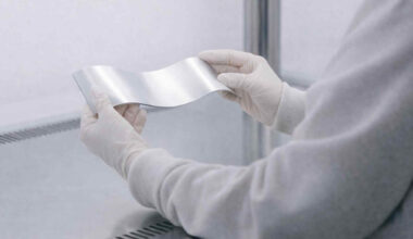 Ultra-thin material that emits white light