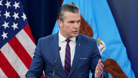 Pete Hegseth claims Donald Trump is ‘finishing’ war with Iran – video