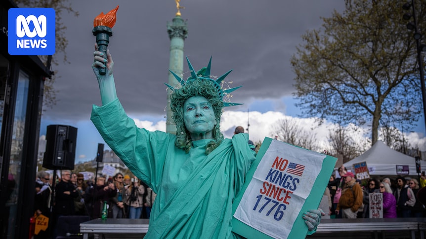 'No Kings' protests against Donald Trump draw crowds across US and Europe