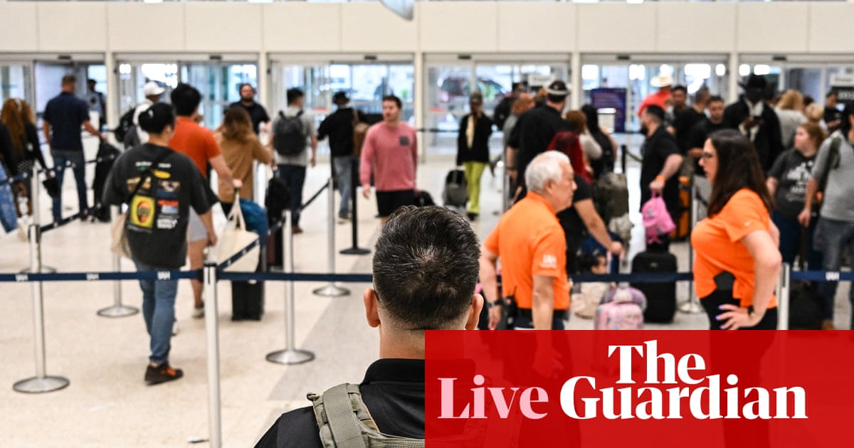 Trump reportedly open to deal on DHS funding as shutdown sees ICE agents deployed to US airports – US politics live | US politics