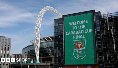 General view of Wembley Stadium on Sunday