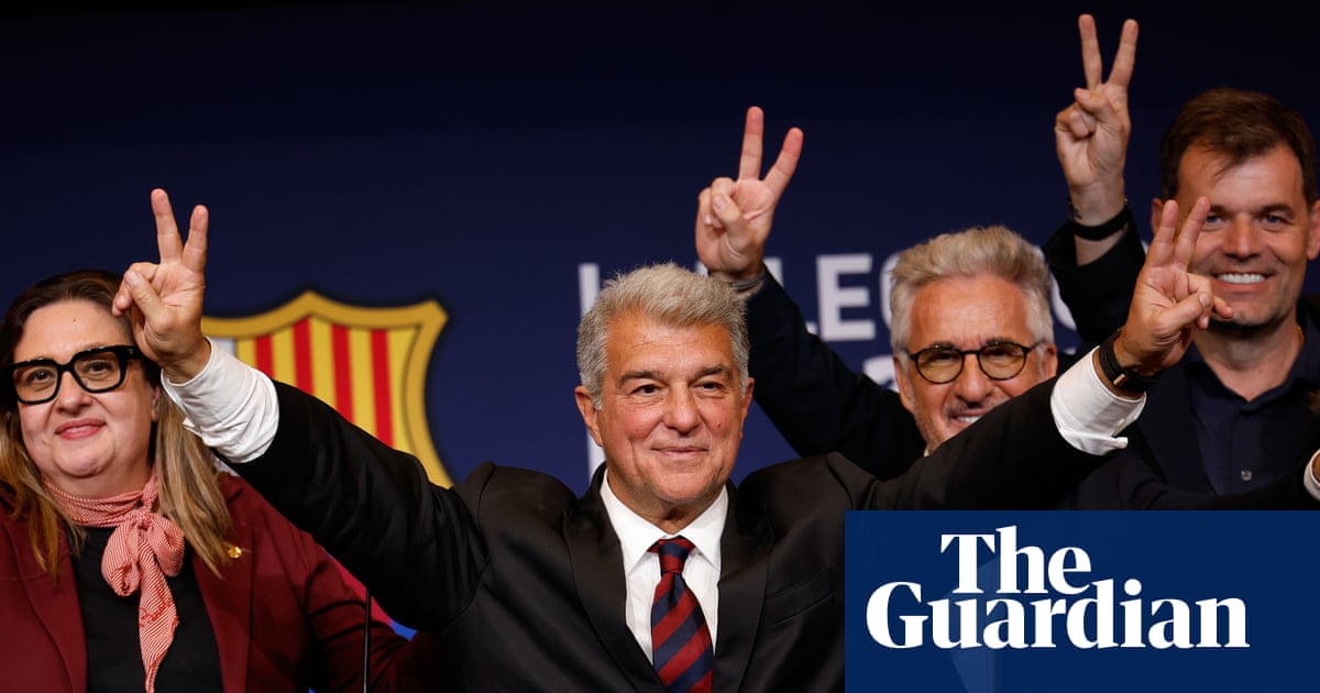 Joan Laporta shrugs off the flak and cruises to re-election as Barcelona president | La Liga