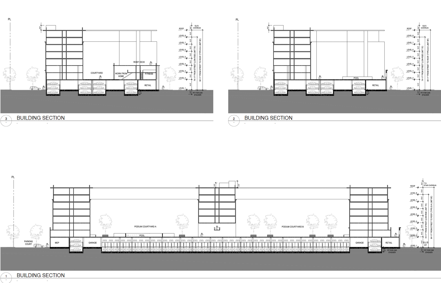 490 East Middlefield Road vertical cross-section, illustration by SDT Architects