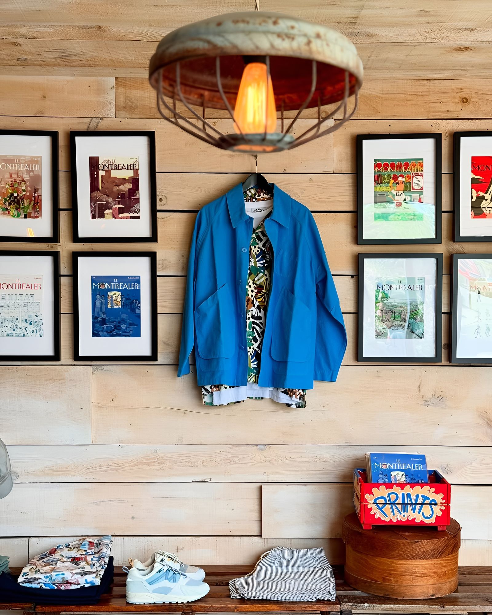 Image may contain Indoors Interior Design Person Clothing Footwear Shoe Floor and Coat