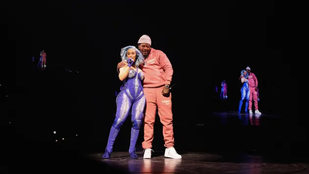 Cardi B and Fetty Wap perform in concert on March 28, 2026, in Newark, New Jersey. (Photo by Johnny Nunez/WireImage)