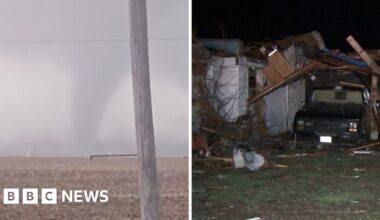 Severe weather batters US including this tornado in Illinois