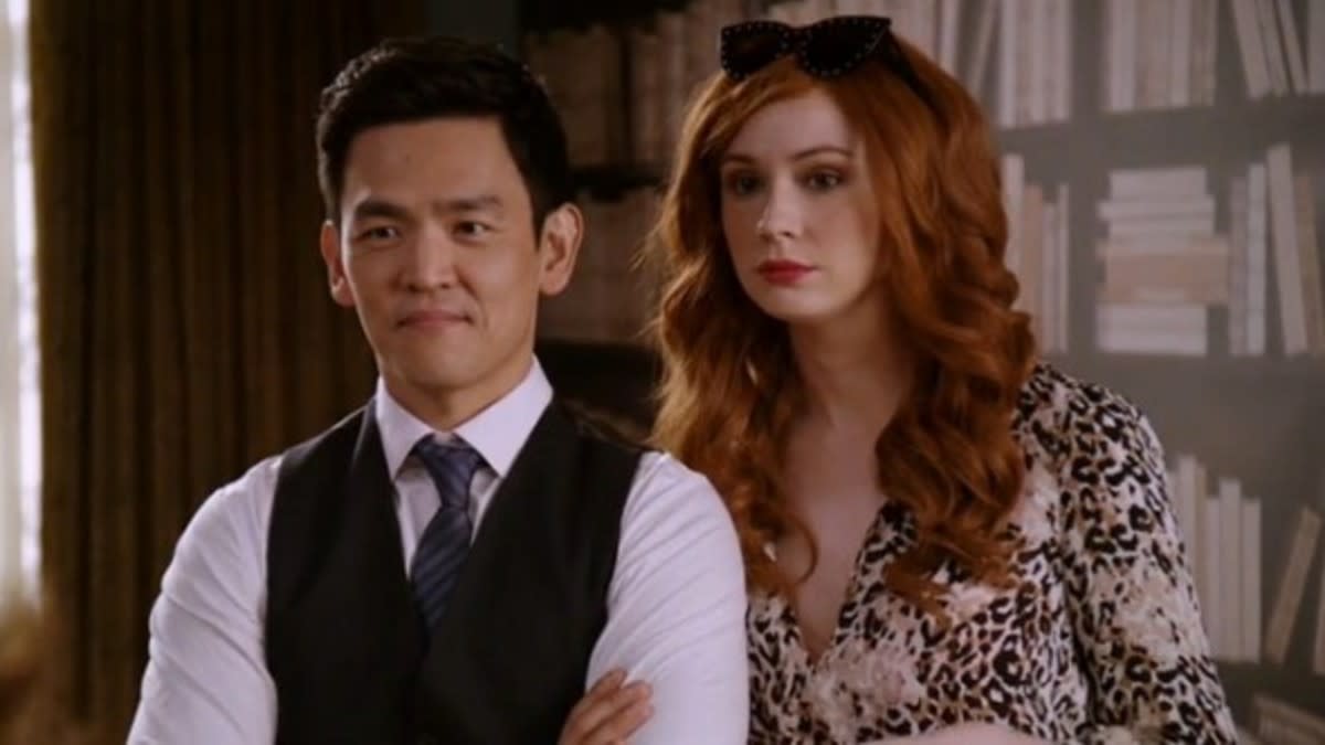 John Cho and Karen Gillan on the 2014 ABC sitcom <em>Selfie</em>, which was canceled midseason. ABC