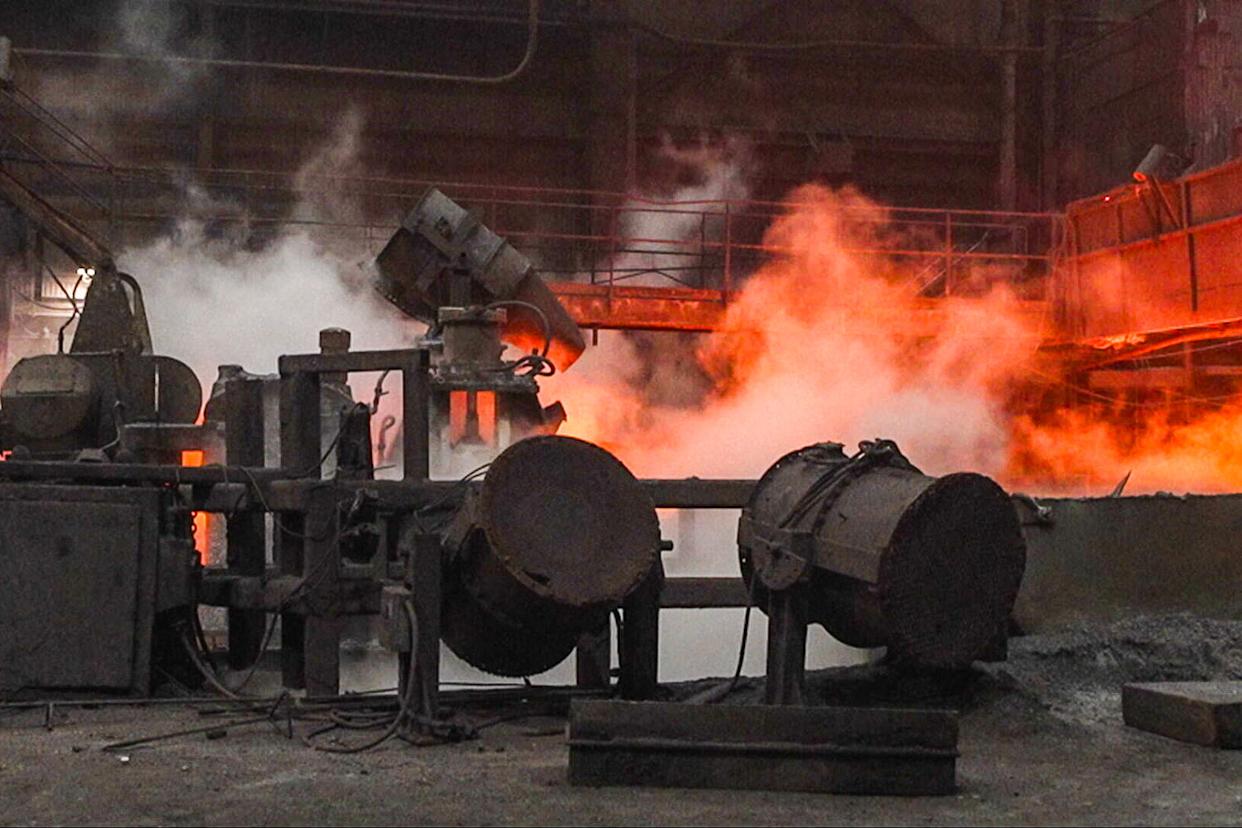 U.S. Steel’s Mon Valley Works Irvin Plant in Pittsburgh, Pa. (NBC News)