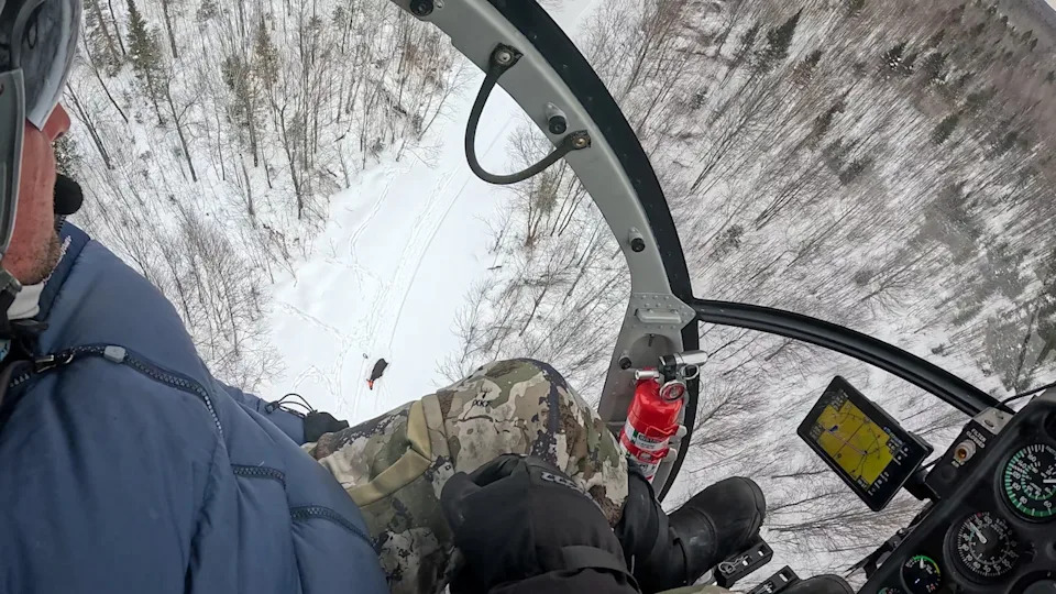 File photo of aerial moose population survey