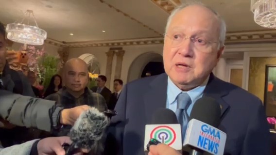 WATCH: Jose Manuel “Babes” Romualdez, Philippine ambassador to the United States, answers questions from the media about the visit of President Bongbong Marcos in New York on Sunday. “He’s here for the United Nations. We all know we are gunning for a position, for a security council seat so that’s why the President is here primarily for that reason,” he said. | via Helen Flores