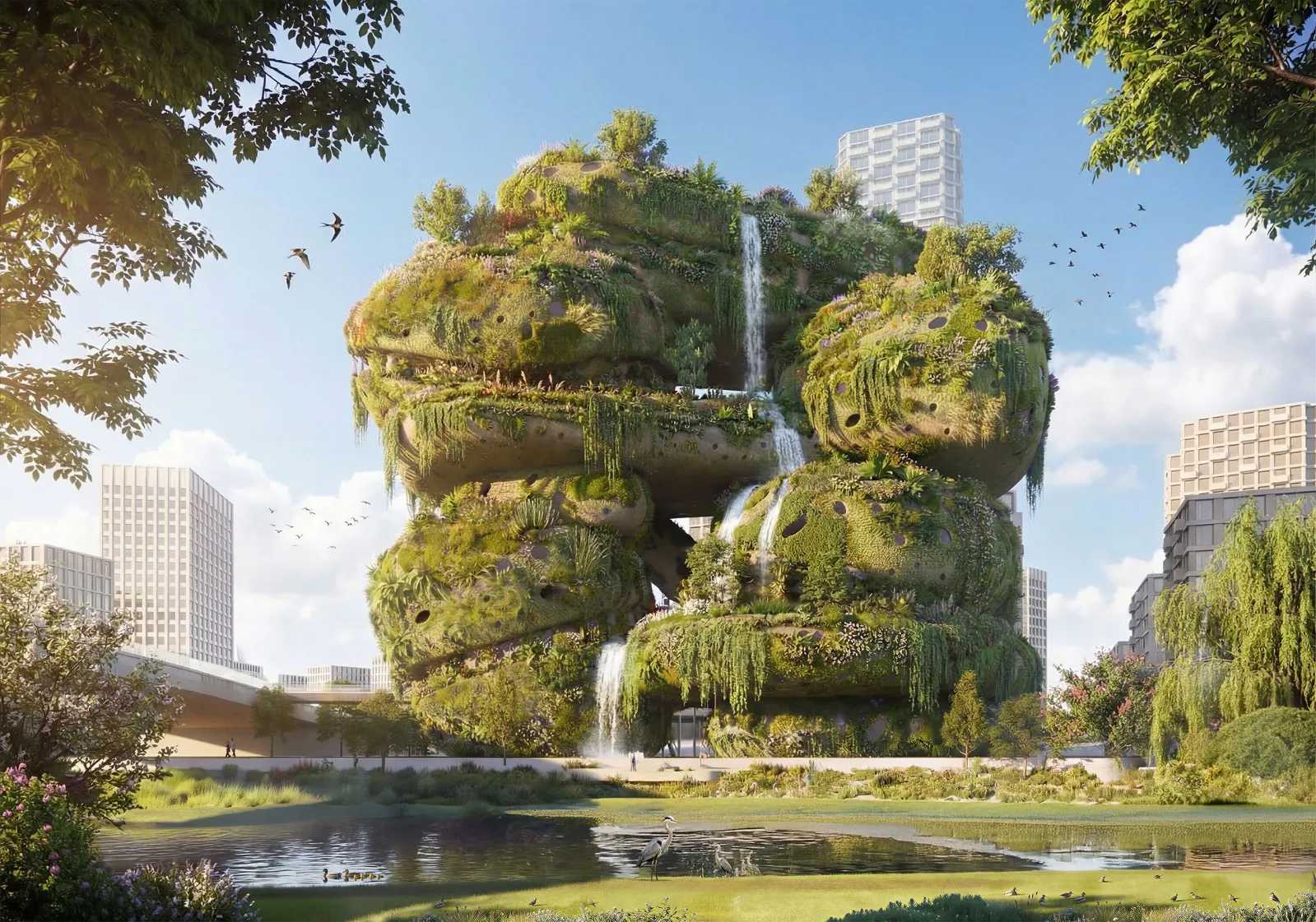 A rendering of “Rotterdam ROCKS!” by MVRDV.