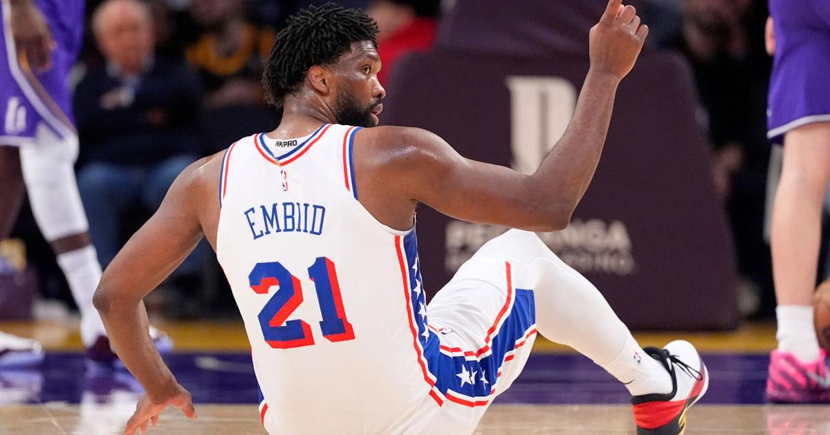 Sixers center Joel Embiid to miss at least three games due to strained right oblique | Sports