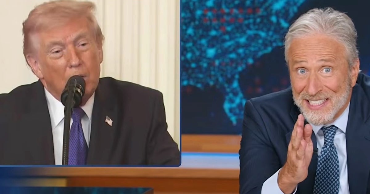 Jon Stewart Stunned Into 14 Seconds Of Silence After Trump's Bizarre Babble