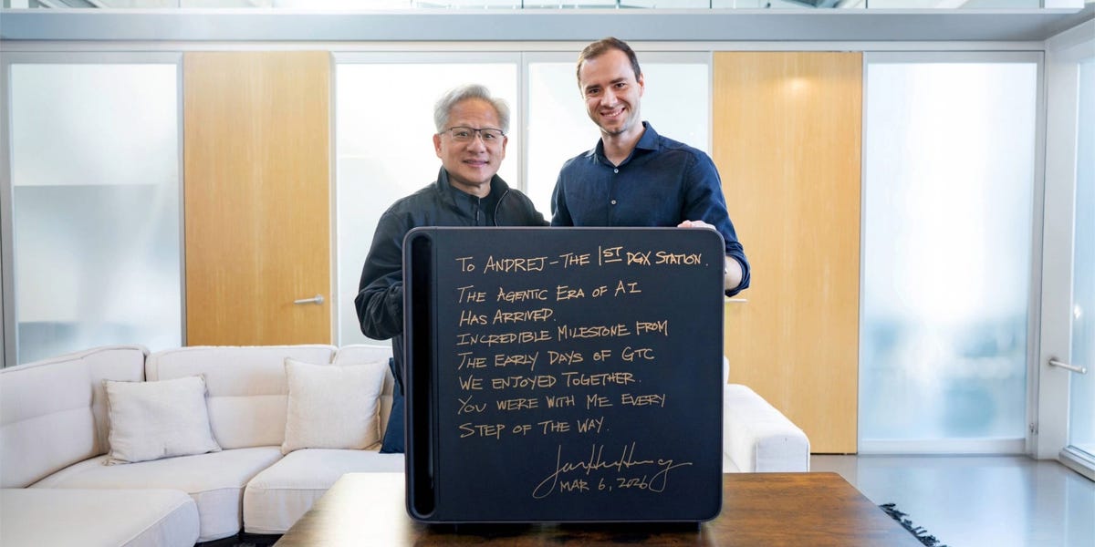 How Andrej Karpathy Is Using His Jensen Huang-Signed Nvidia Chip System