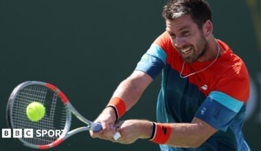 Cameron Norrie in action at Indian Wells