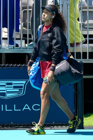 Naomi Osaka enters the court ahead of her match against Talia Gibson in the 2026 Miami Open.Credit: Chris Arjoon/Icon Sportswire via Getty